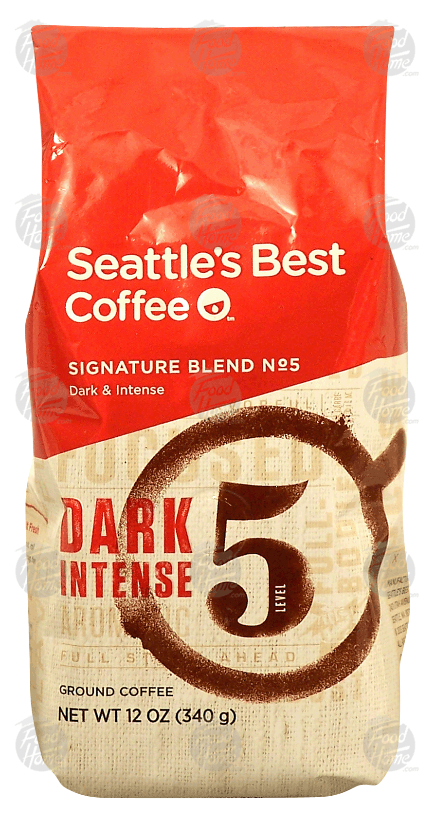 Seattle's Best  Level 5; bold, dark, intense ground coffee Full-Size Picture